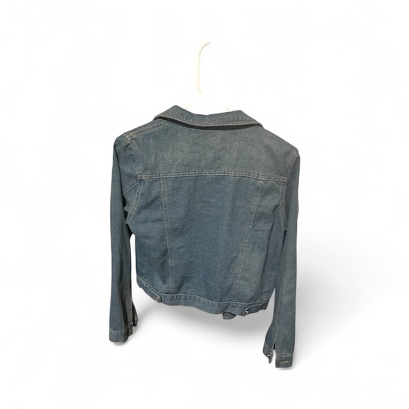 NWOT 
Aolinna Distressed Blue Denim Jacket - Picture 2 of 2